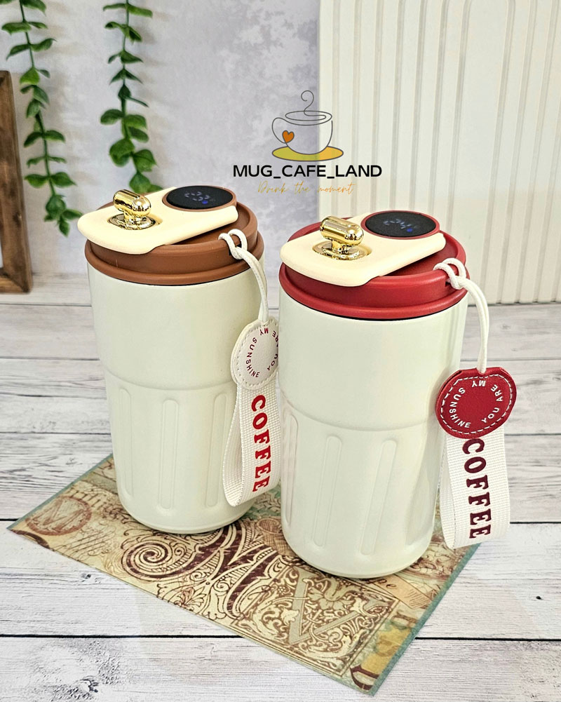 خرید تراول ماگ دماسنج دار لاکچری کد 3305