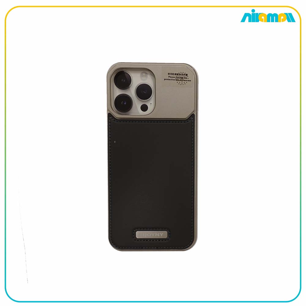 کاور NY مدل Leather metal مناسب برای گوشی iphone 15 promax
