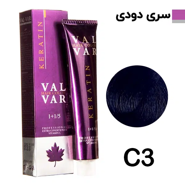 رنگ مو وال وار قهوه ای دودی متوسط سری دودی شماره c3