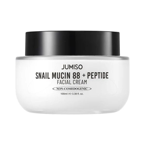 کرم آبرسان ضد چروک و ترمیم کننده حلزون و پپتاید جومیسو Jumiso Snail Mucin 88 + Peptide Facial Cream