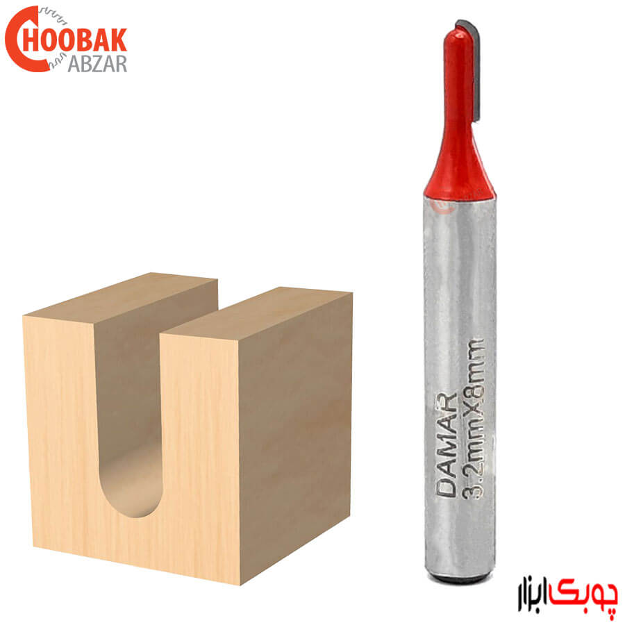 تیغ شیار انگشتی دامار R1.6 کد DM070326