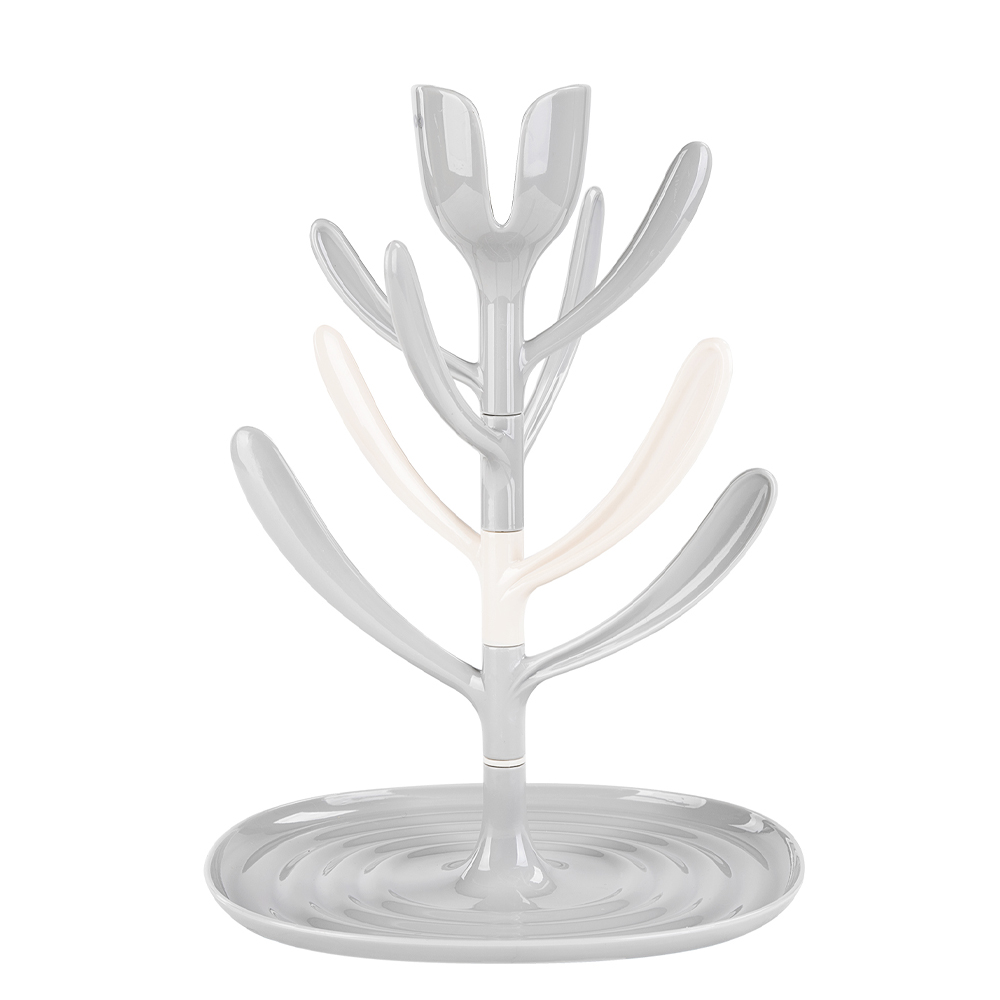 آبچکان شیشه شیر کیکابو مدل Tulip - طوسی