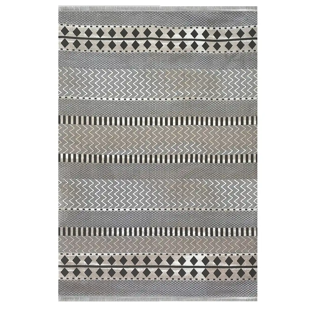فرش مدرن 700 شانه  طوسی کد 41094K