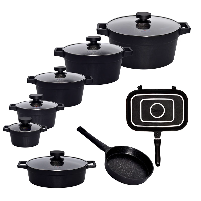 سرویس 15 پارچه مشکی دیاموند یونیک کد UN-8519