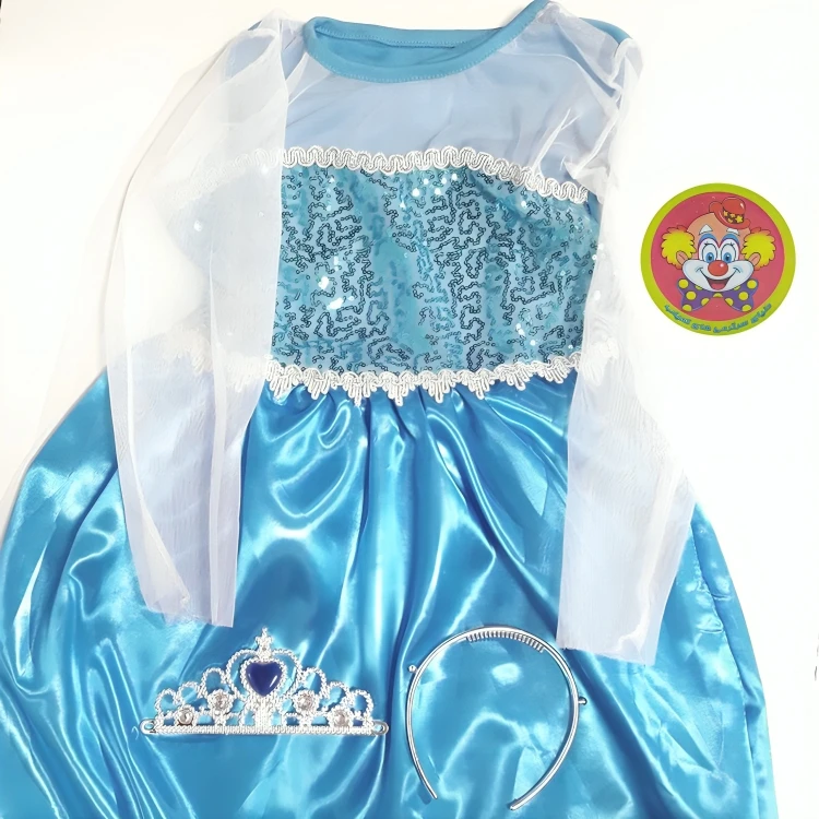 کاستوم کودک دخترانه پرنسس السا فروزن - پوشش ویژه برای بازی