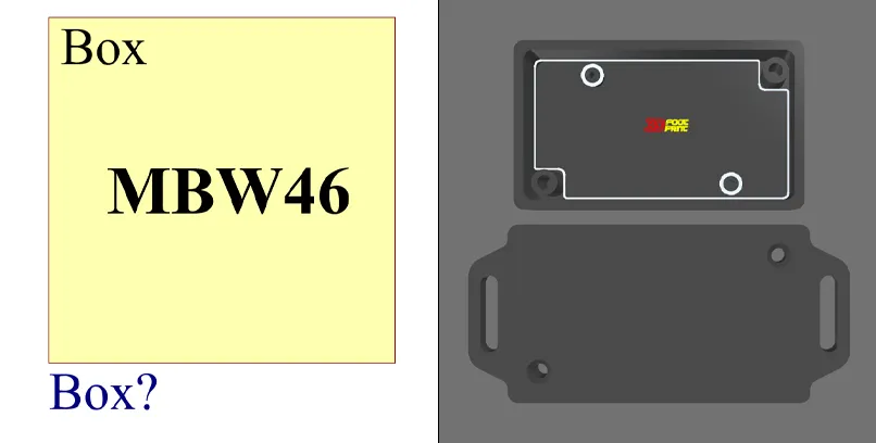 فوت پرینت و 3 بعدی باکس MBW46