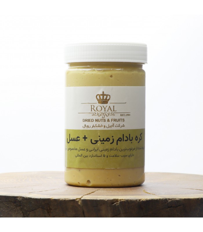 کره بادام زمینی+عسل رویال 450 گرم