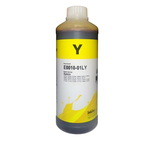 جوهر یک لیتری اینکتک زرد پرینتر اپسون InkTec 1Litre Yellow Epson