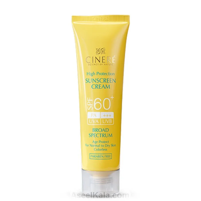 کرم ضد آفتاب سینره Cinere مدل SPF30 بدون رنگ 50 میل