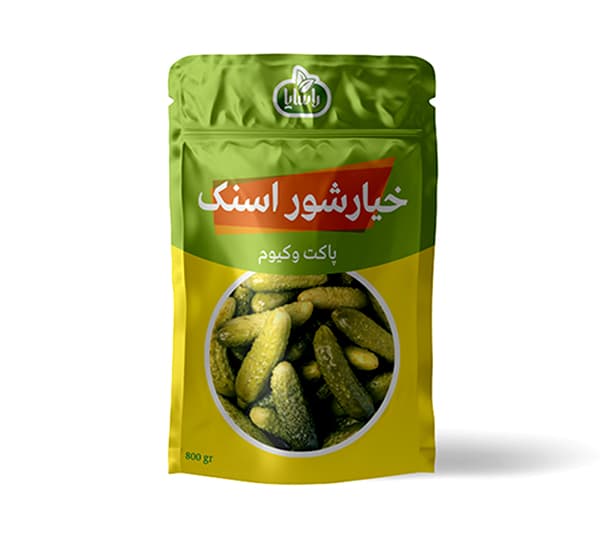 Snack Pickled Cucumber(Gherkin) in Plastic Zipper Packaging