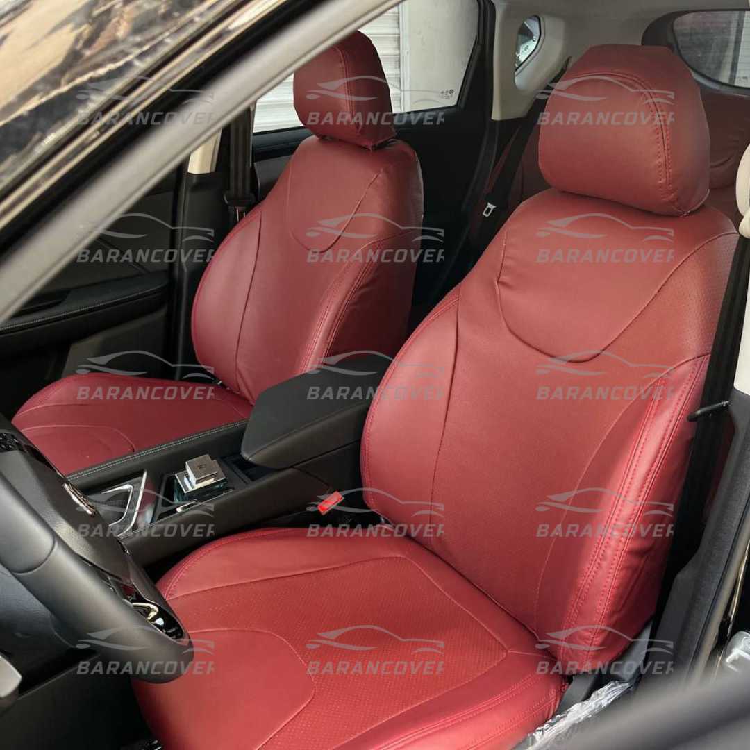 روکش صندلی تیگارد x35 چرم رنگ زرشکی