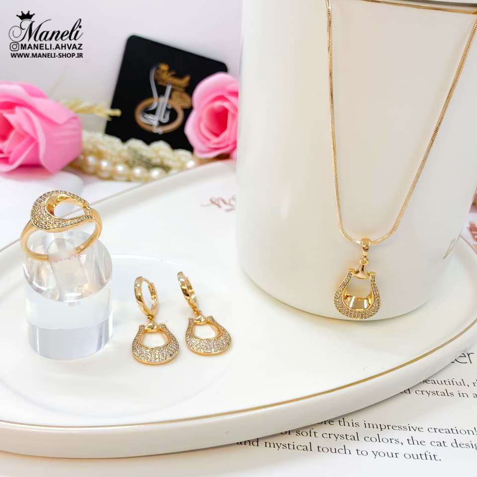 ست گردنبند و گوشواره و انگشتر ژوپینگ mxp338