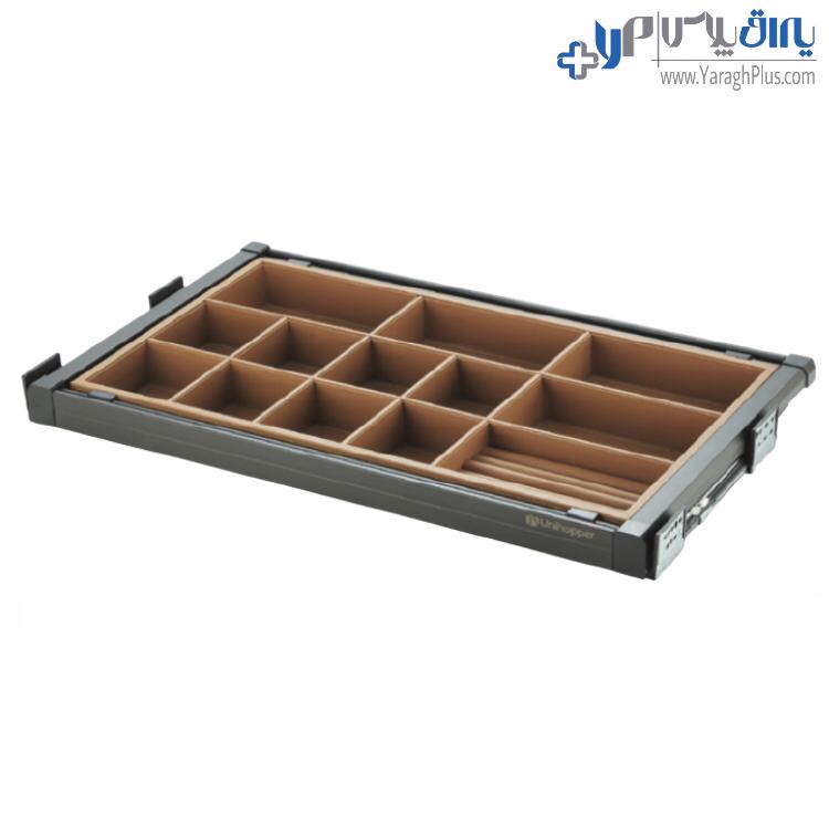 جای کمربند و کروات و زیور‌آلات چرمی ریلی داخل کمد قابل رگلاژ آرام بند یونی هاپر WS4117L