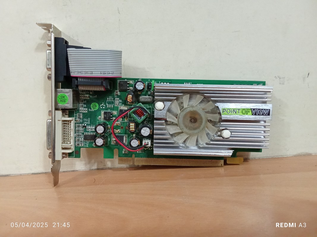 کارت گرافیک 256 مگ POINT OF VIEW-مدل GF 8400GS-استوک