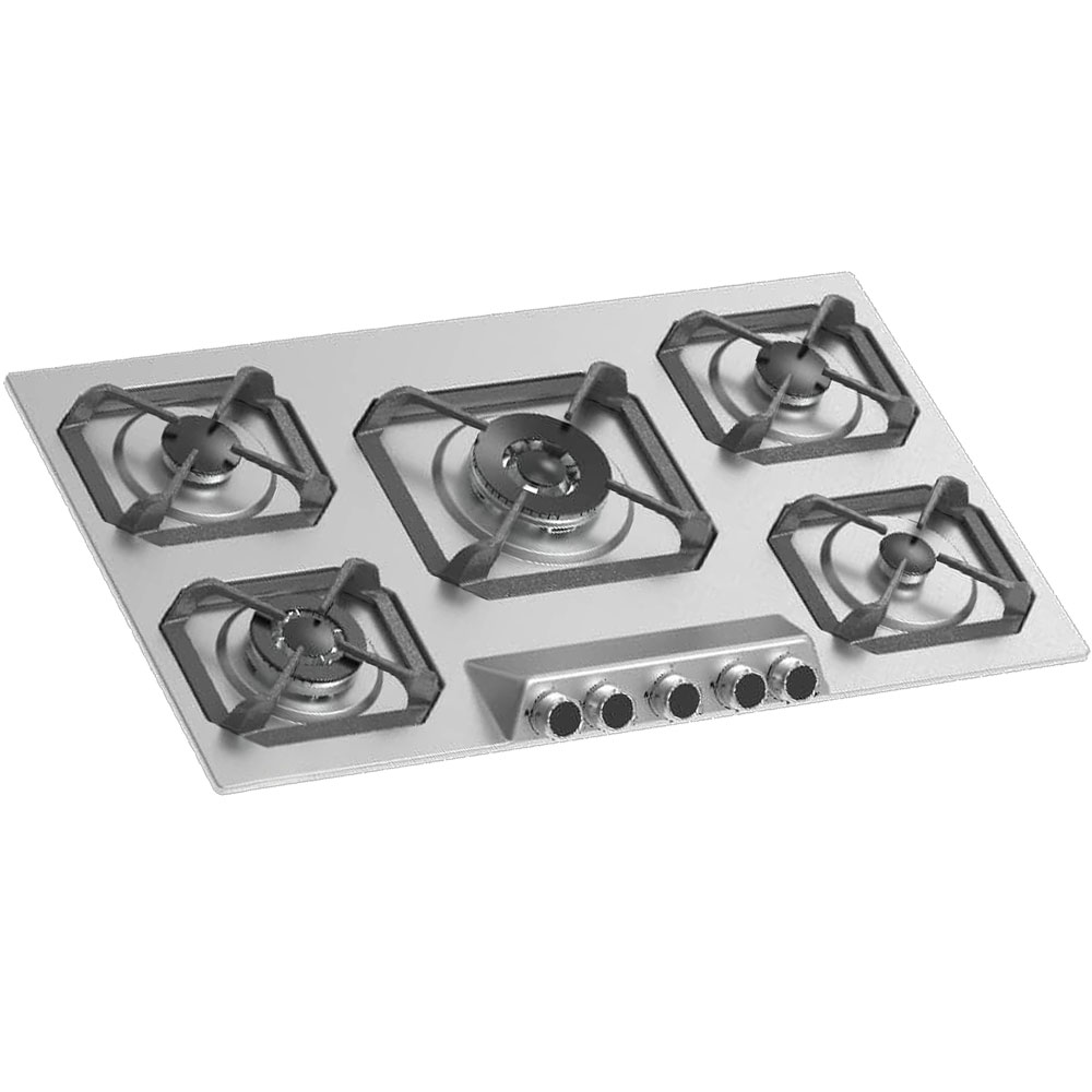 گاز استیل پنج شعله بوکت صفحه استیل ضدزنگ BS-20