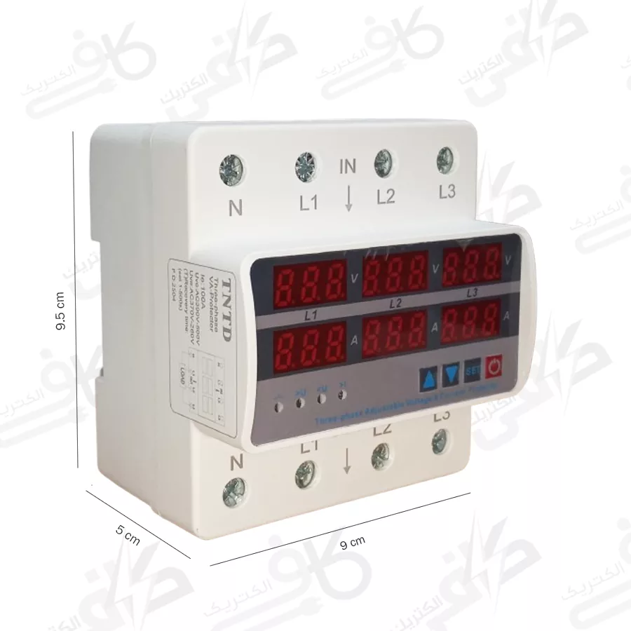 محافظ پیش کنتوری 3 فاز 100 آمپر TNTD طرح فیوز مینیاتوری (محافظ ولتاژ و آمپر)