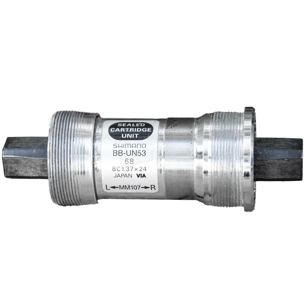 توپی تنه دوچرخه شیمانو BB-UN53 ساخت ژاپن Shimano BB-UN53 Bottom Bracket Bicycle 107mm
