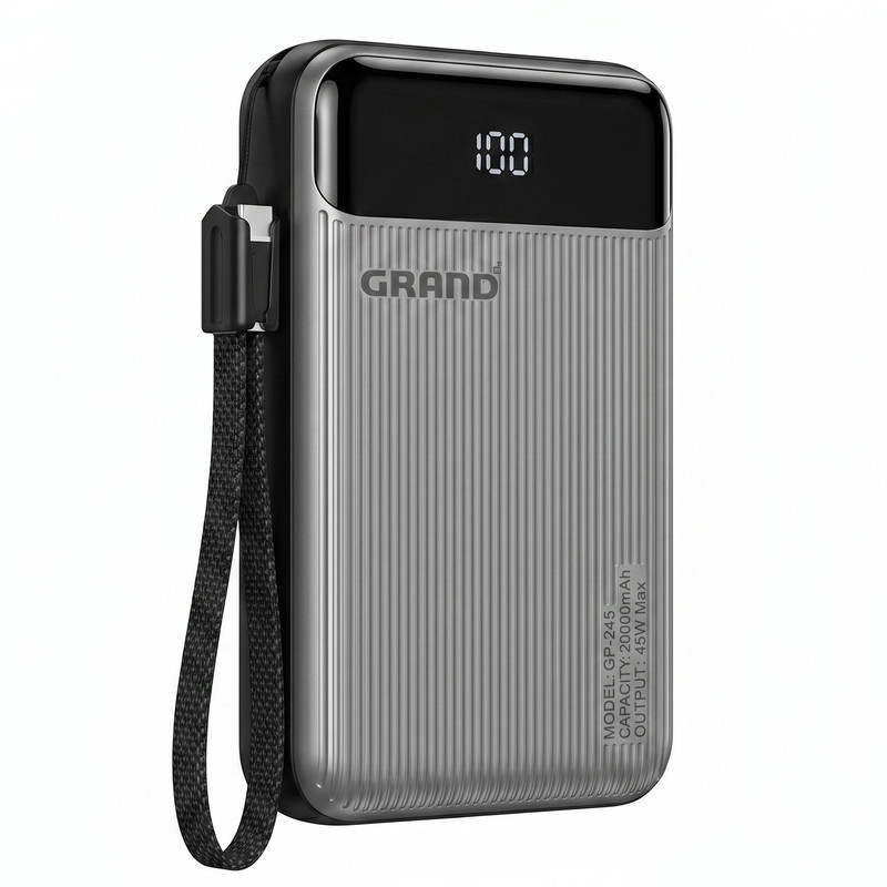پاوربانک 45 وات گرند اسکای مدل GP-245 ظرفیت 20000 میلیآمپرساعت