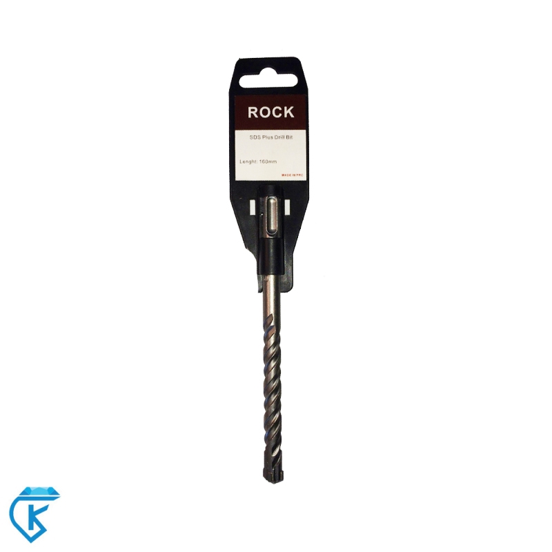 مته چکشی چهار شیار سایز 10 راک RocK طول 160 میلی