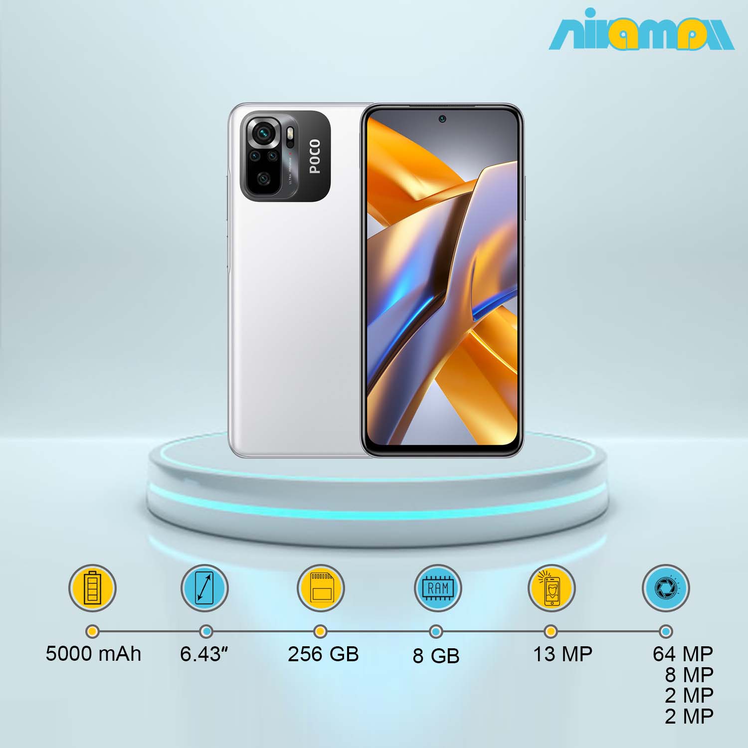 گوشی موبایل شیائومی مدل Poco M5s دوسیم کارت ظرفیت 256 گیگابایت و رم 8 گیگابایت