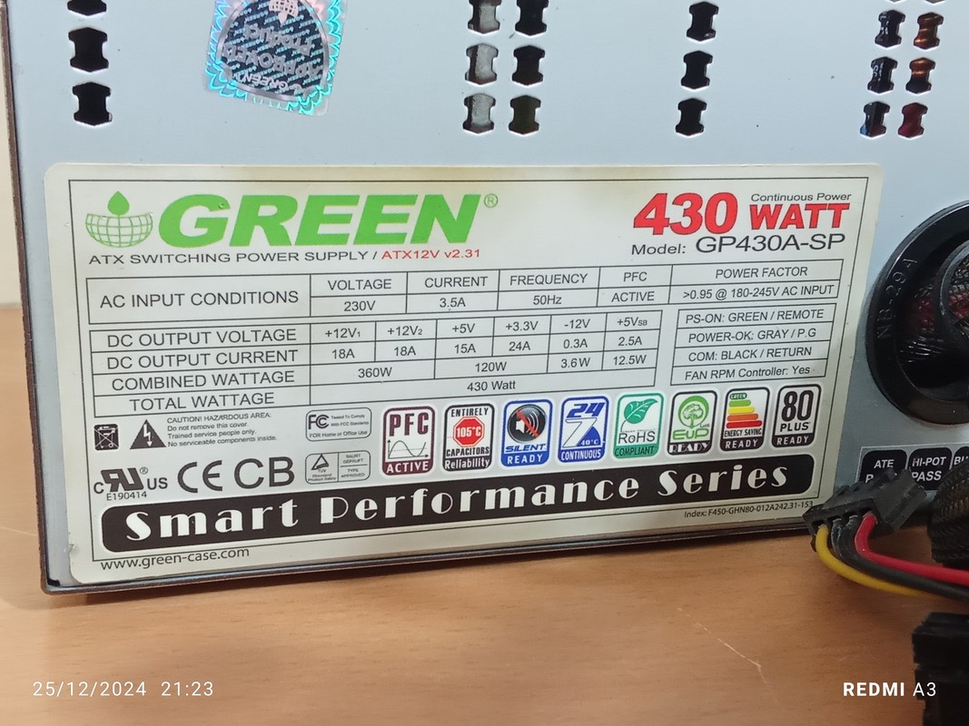 پاور گرین 430 وات مدل GP430A-SP- استوک