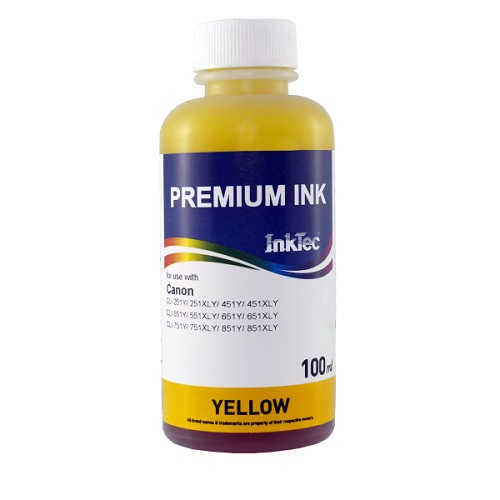 جوهر 100ml اینکتک زرد کانن Inktec 100ml ink Yellow Canon