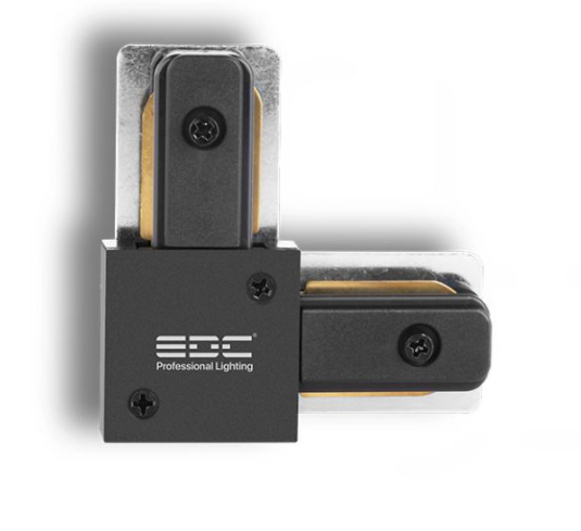رابط ریل چراغ ریلی دولاین مشکی 90 درجه دوراهی EDC