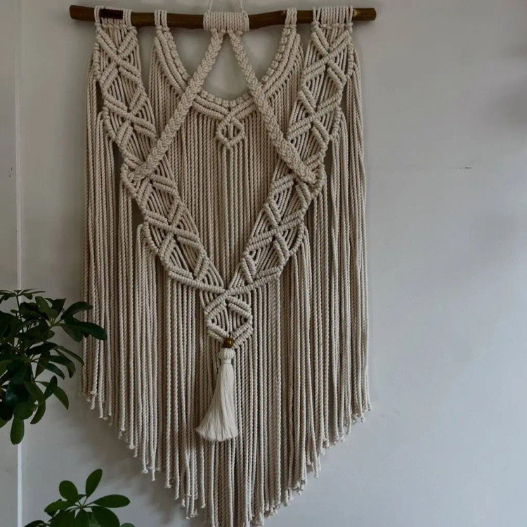 دیوارکوب مکرومه کد 151 برند گره چی و رنگ دلخواه