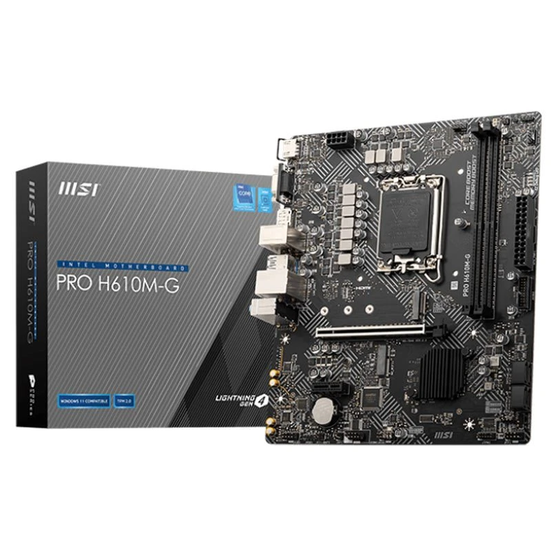 باندل شماره 8 MSI PRO H610M-G DDR5+Core i5 14400+8GB RAM