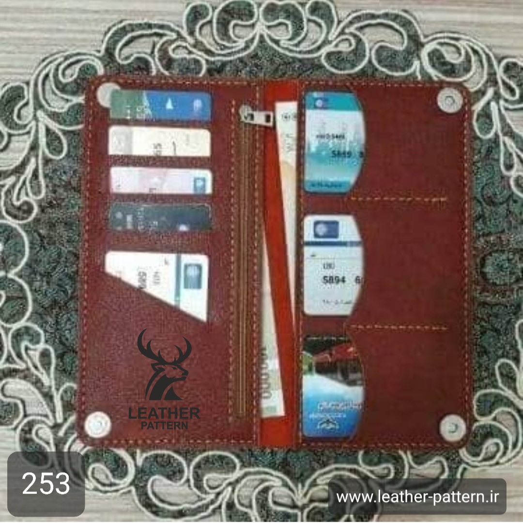 الگو کیف پول چرم کد P-253