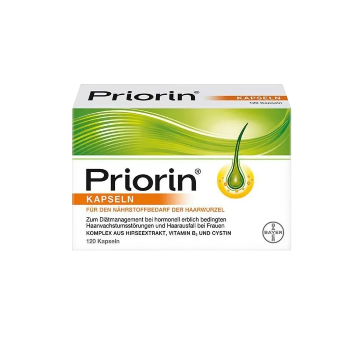 مکمل پریورین Priorin ضد ریزش مو هورمونی و ارثی بایر آلمانی اصل