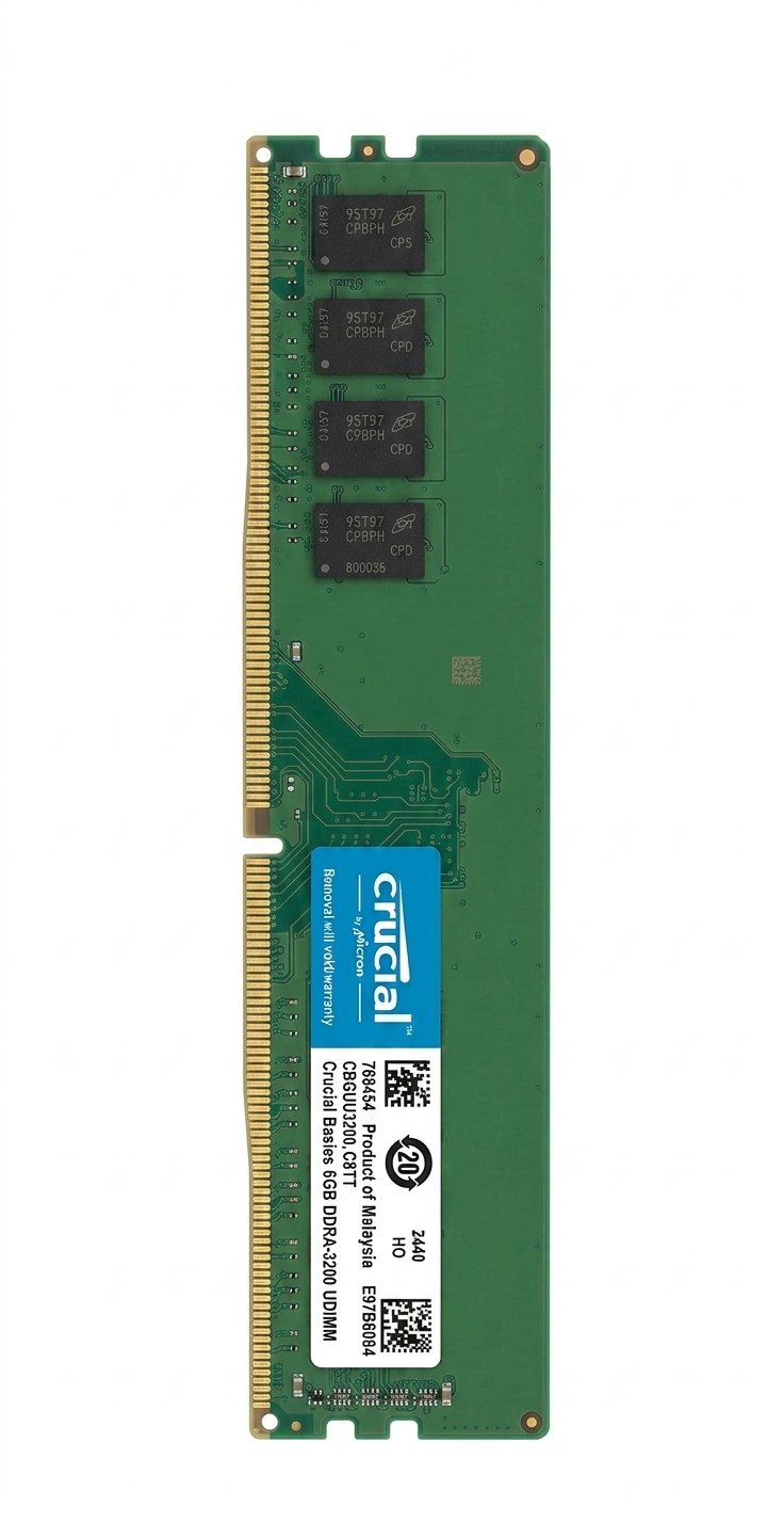 رم دسکتاپ کروشیال Crucial 8GB DDR4 3200MHZ استوک (کپی)