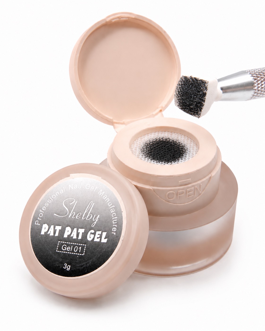 پات ژل طراحی ناخن رنگ مشکی - ۳ گرم - شلبی Shelby