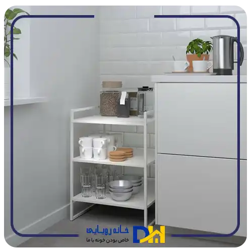 قفسه فلزی سفید ایکیا JONAXEL