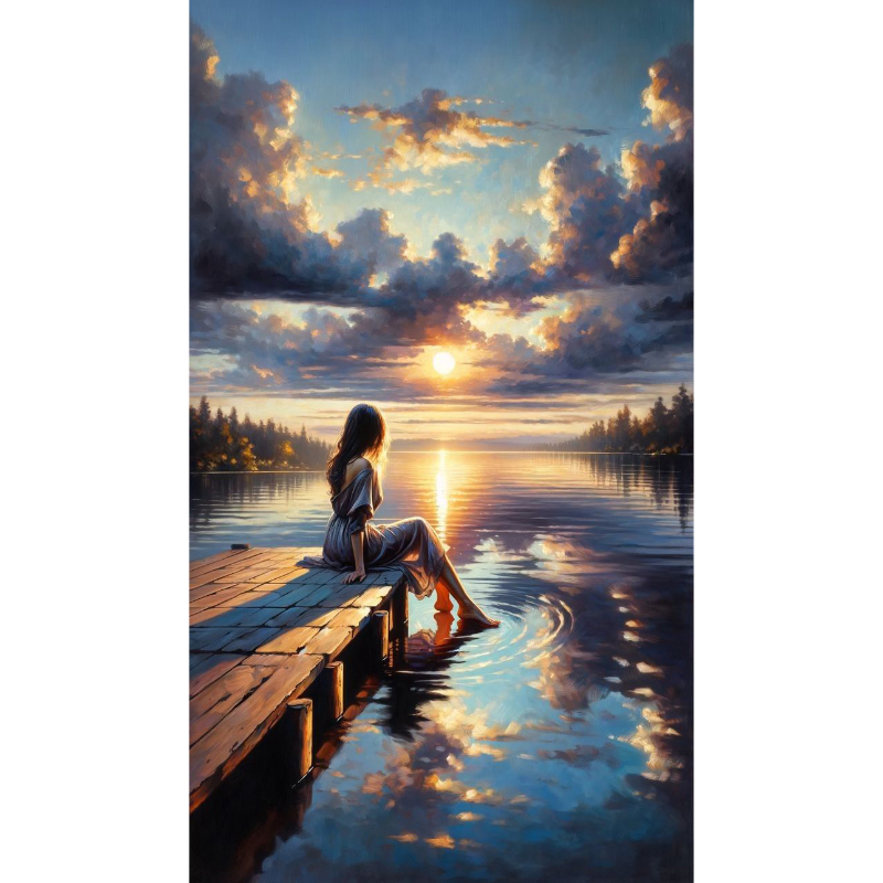 تابلو نقاشی الماسی بزرگسال کد 1267