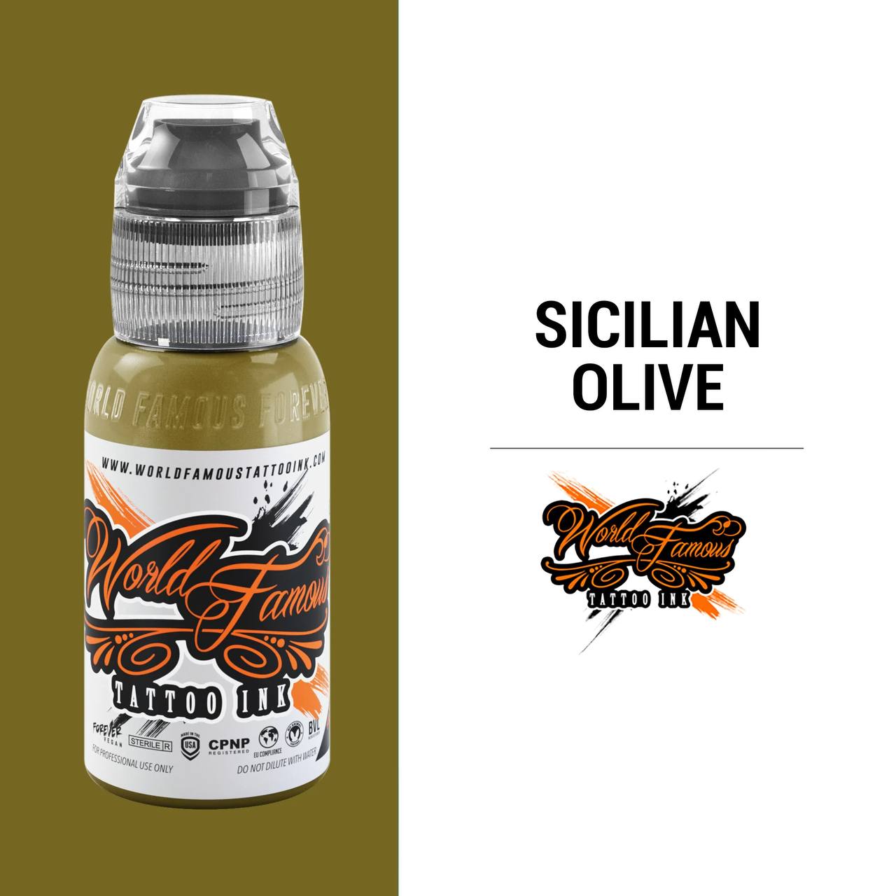 رنگ تاتو ورد فیمس SICILIAN OLIVE