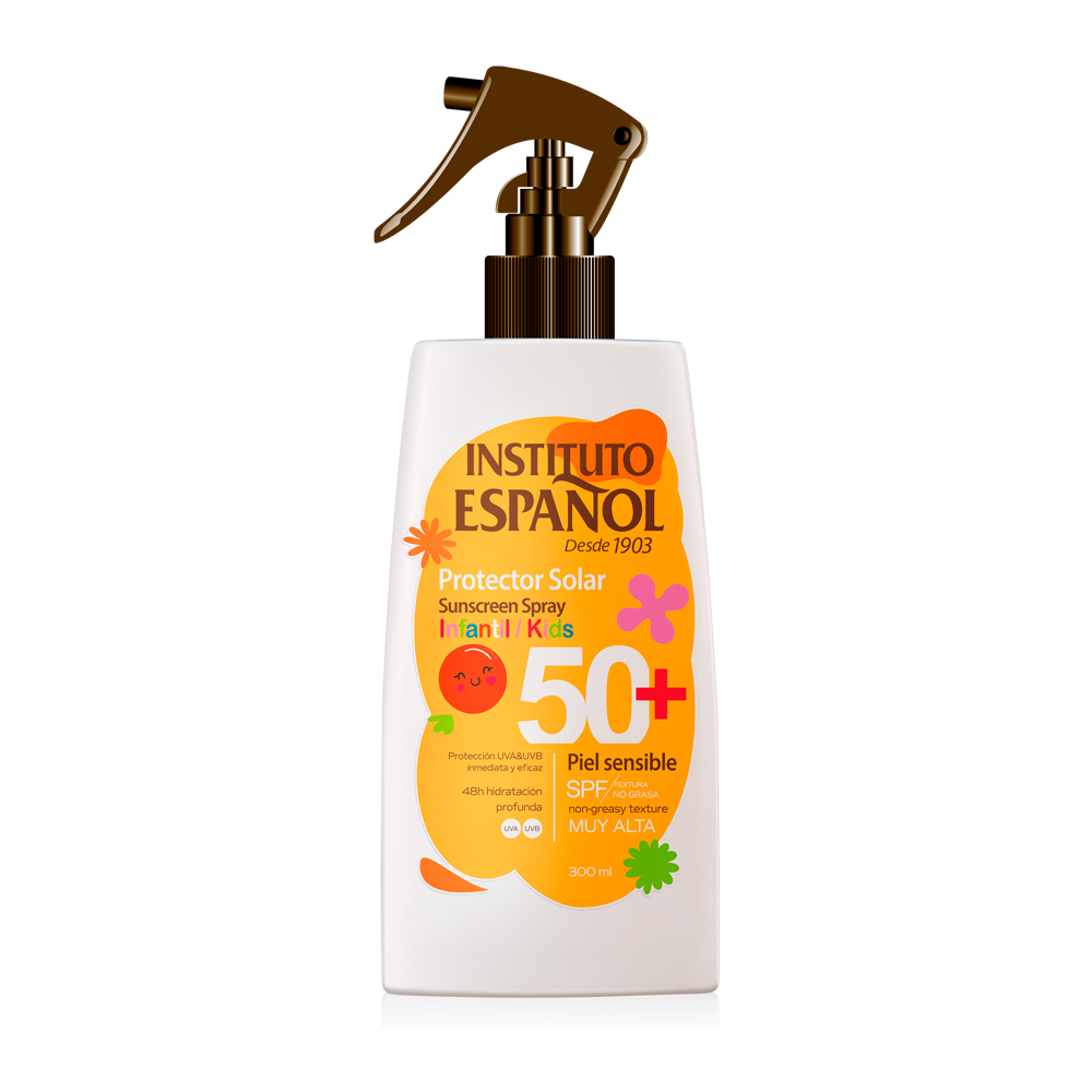 اسپری ضد آفتاب کودک اسپانول با SPF+50 حجم 300 میل
