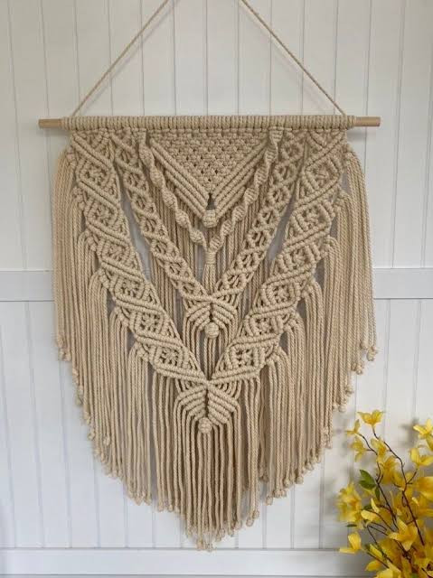 دیوارکوب مکرومه کد 241 برند گره چی و رنگ دلخواه