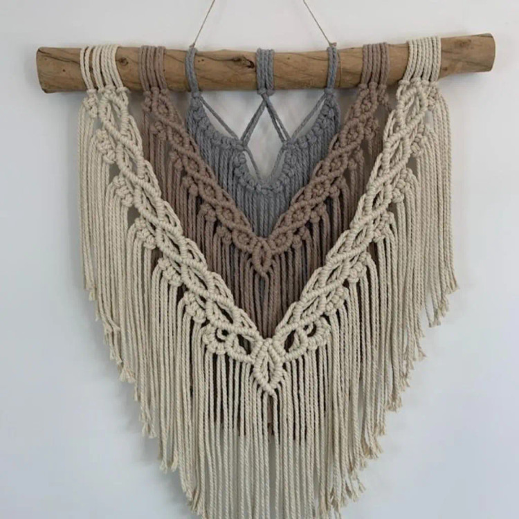 دیوارکوب مکرومه کد 256 برند گره چی و رنگ دلخواه