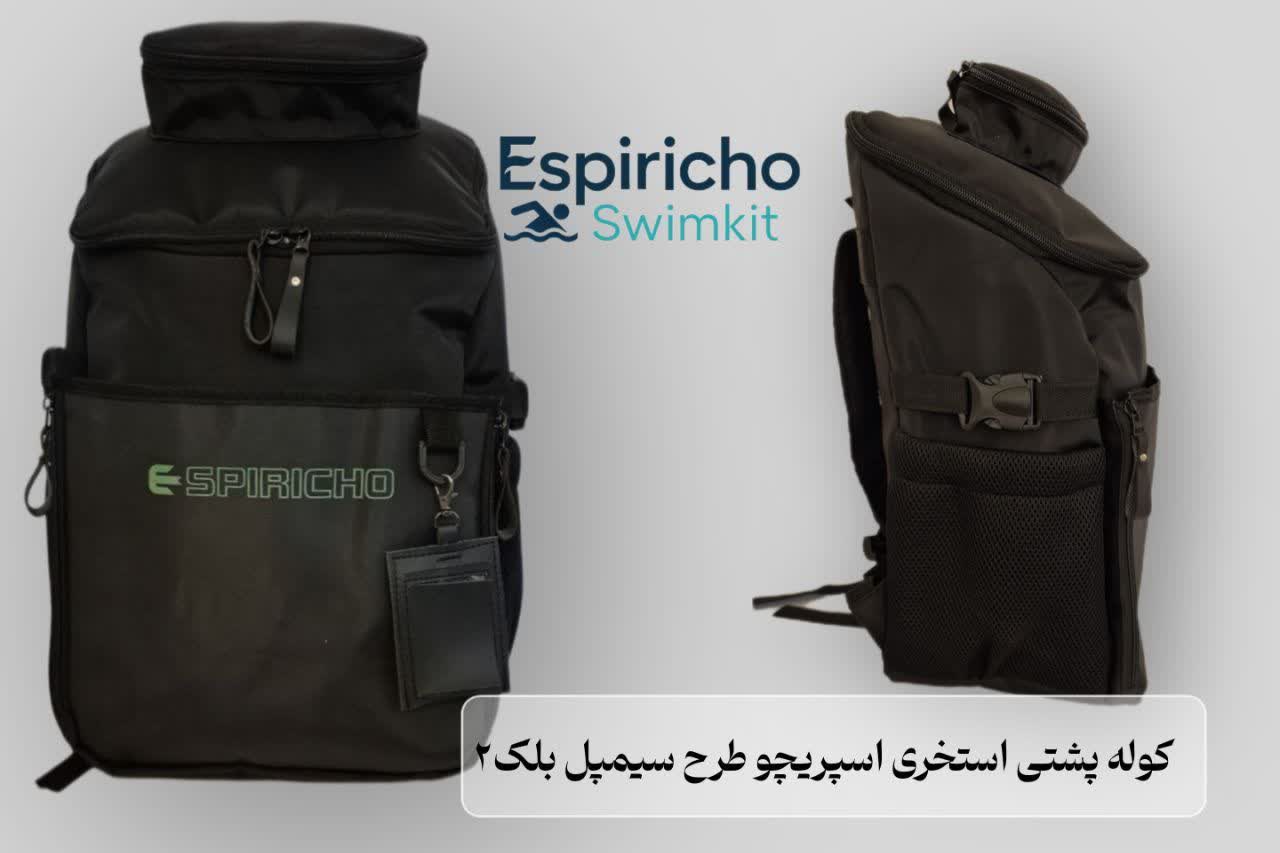 کوله پشتی استخری طرح سیمپل بلک ۲