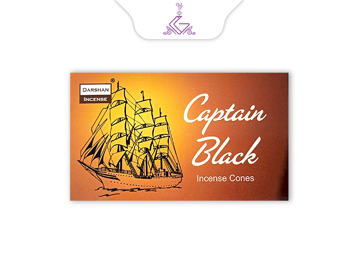 عود مخروطی کاپتان CAPTAIN BLACK بلک برند دارشان DARSHAN
