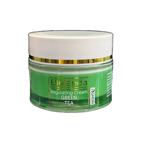 کرم شب تنظیم کننده چربی بیلندا مدل Green Tea مناسب پوست مختلط