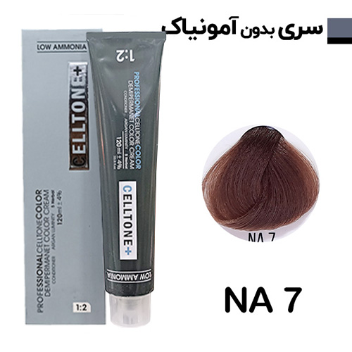 رنگ مو بدون آمونیاک بلوند متوسط سلتون پلاس شماره NA 7