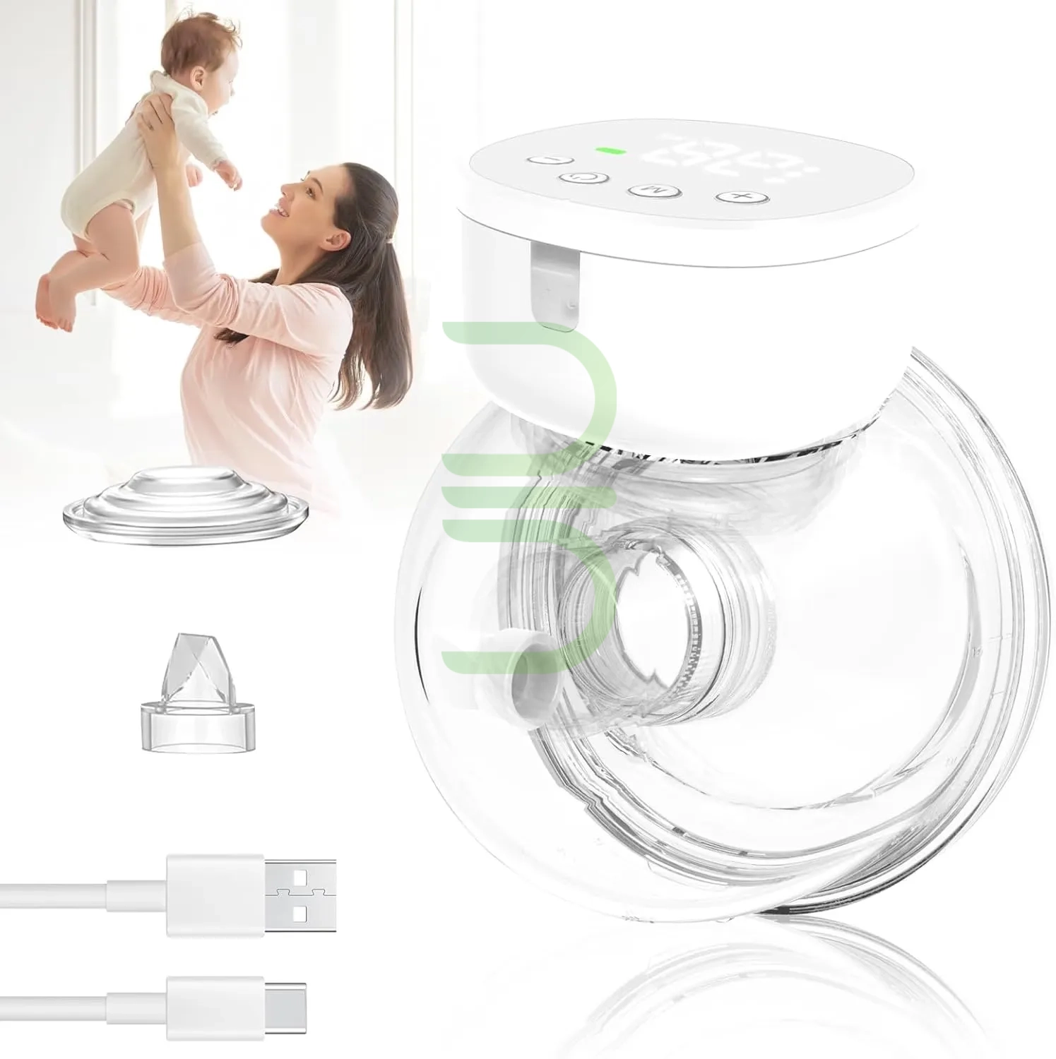 شیردوش برقی مدل MY-376 | سبک، قابل حمل، بدون BPA با ۳ حالت مکش حرفهای