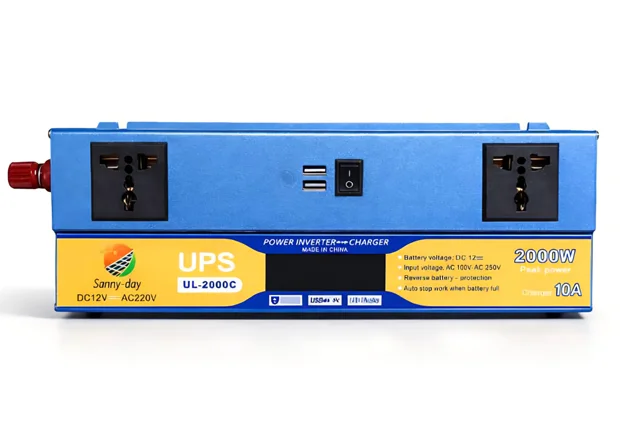 مبدل 2000 وات 12 به 220 ولت شارژر دار UPS 10آمپر سانی دی