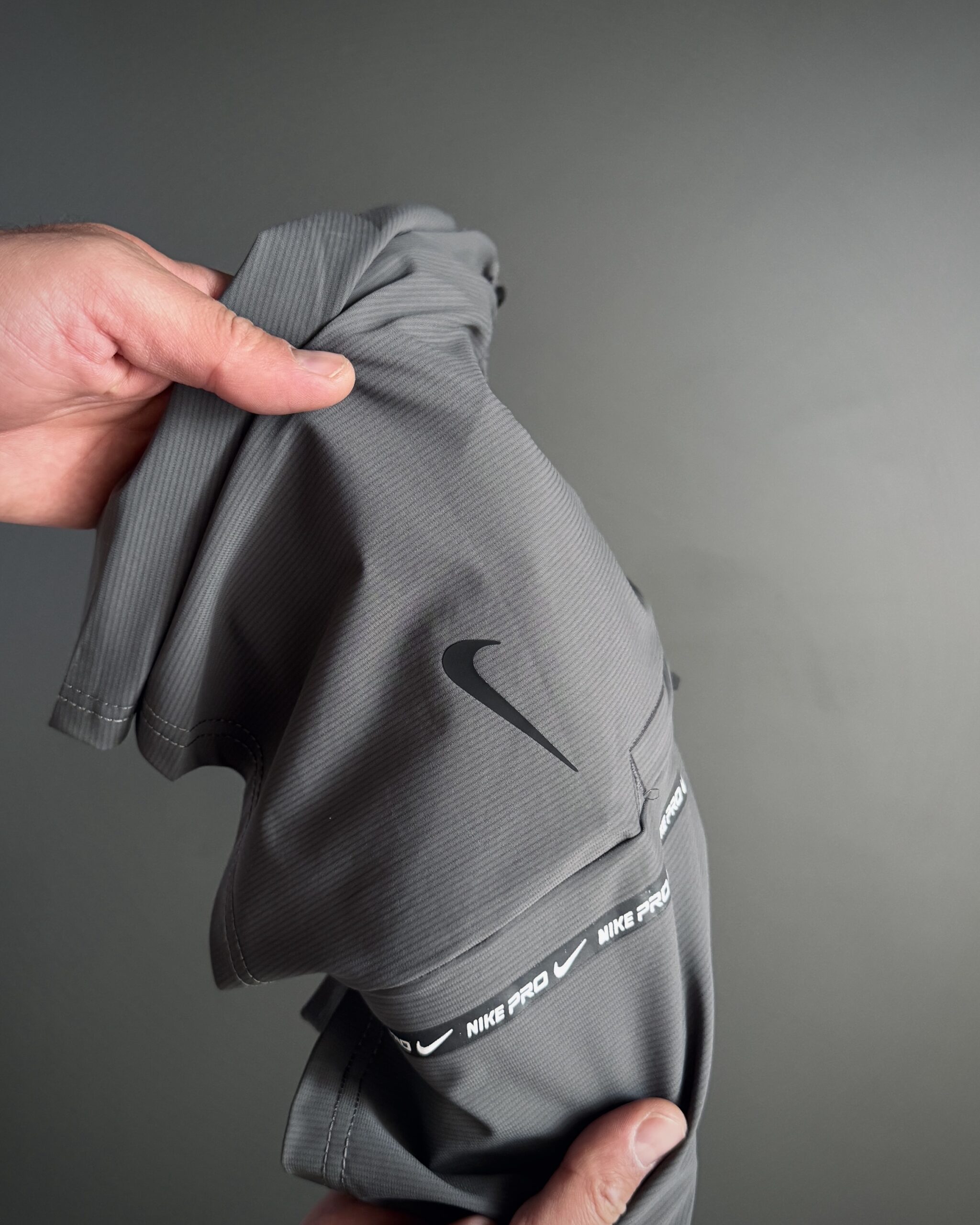 شلوارک ورزشی مردانه نایک Dri-FIT | پارچه کشسان | ۵ رنگ - خاکستری, xl