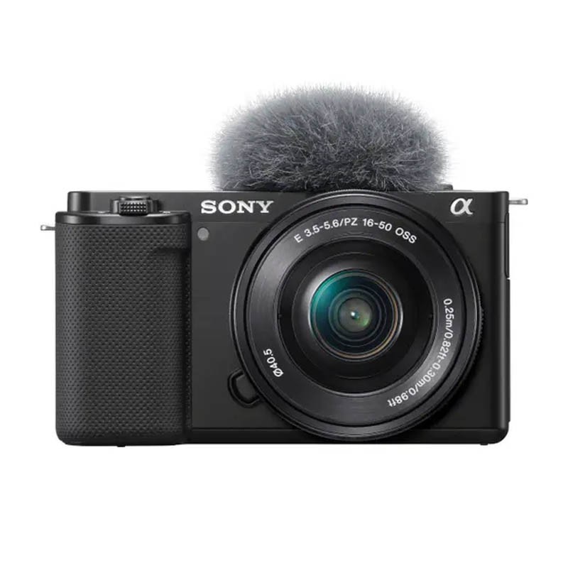 دوربین دوربین بدون آینه سونی Sony ZV-E10 با لنز whit 16-50 mm مشکی| Sony ZV-E10 Mirrorless camera whit 16-50 mm lens (black)