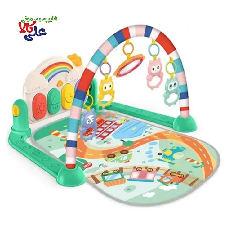 تشک بازی پیانویی طرح رنگین کمان هانگر Huanger 0652