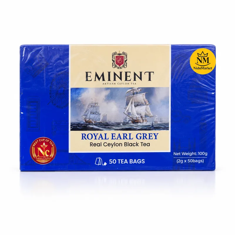 چای کیسهای امیننت رویال ارل گری بسته 50 عددی وزن 100 گرم