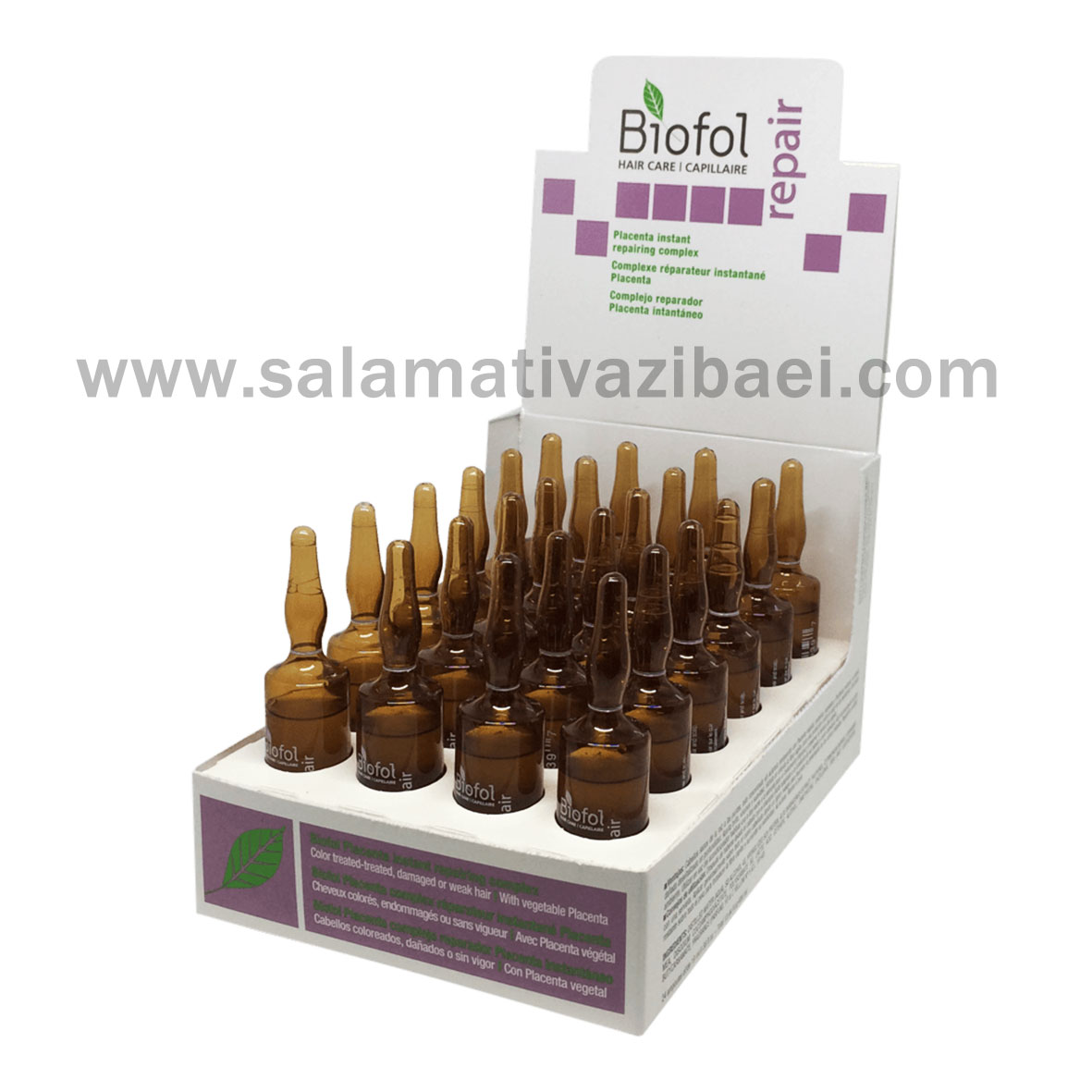 ویال درمانی و احیاء کننده پلاسنتا پکیج 24 عددی بایوفل کانادا - BIOFOL